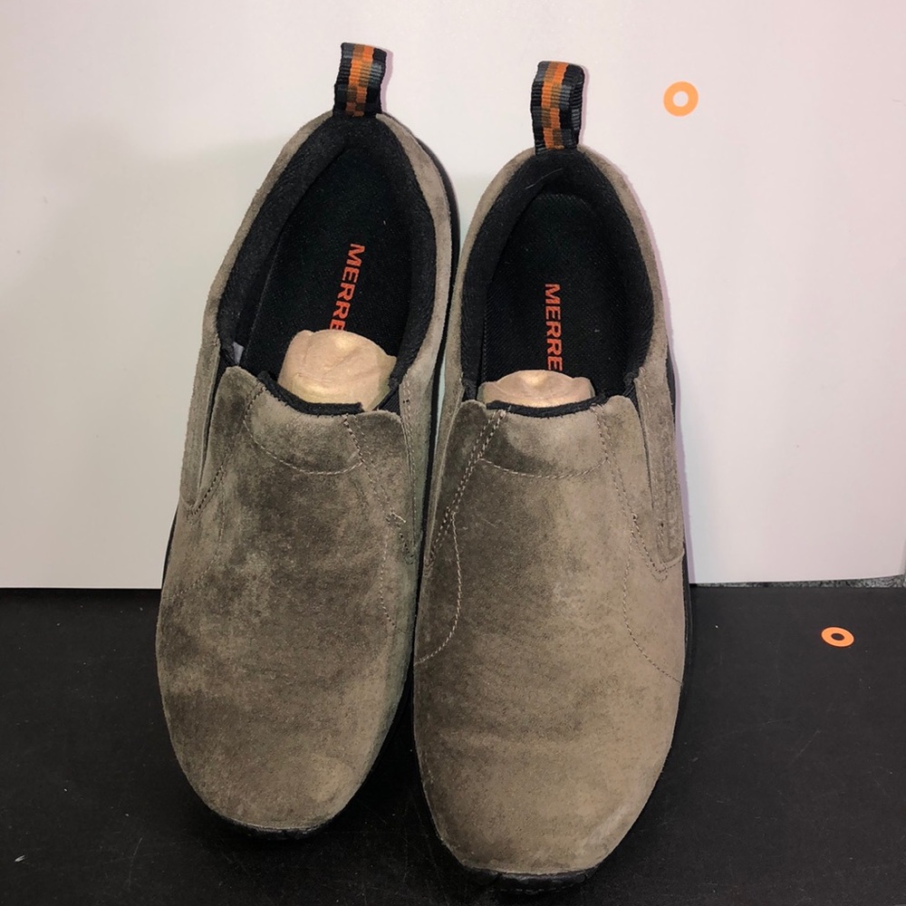 WIDE MERRELL MEN'S JUNGLE MOCCASINS GUNSMOKE GREY